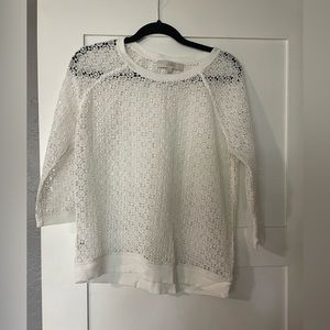 Ann Taylor Loft white sweater/top